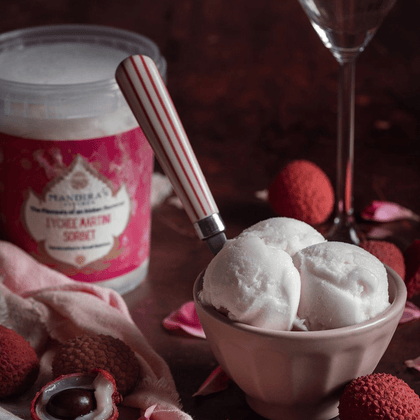 Lychee Martini Sorbet 500 ml - Mandira's Kitchen