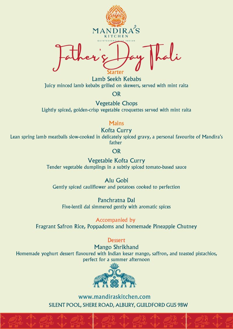 Father's Day at Mandira’s Kitchen