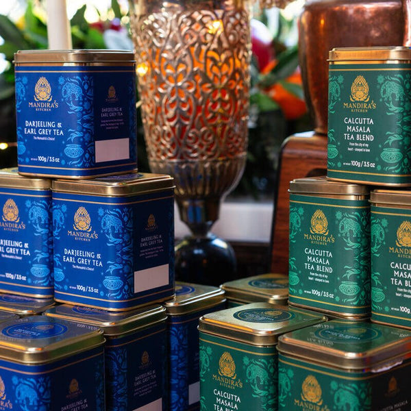 Calcutta Masala and Darjeeling and Earl Grey Single Estate Premium Two Tin Set - Mandira's Kitchen