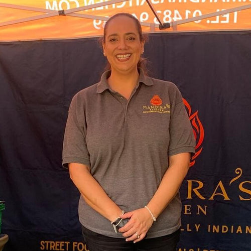 Clare, cookery experiences and customer service at Mandira's Kitchen