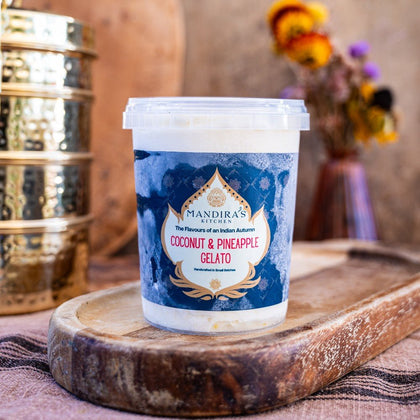 Coconut and Pineapple Chutney Gelato - Large - Mandira's Kitchen