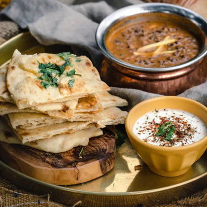 Flame Baked Tandoori Naan - 2 Pack - Mandira's Kitchen