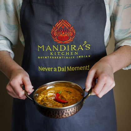 "Never a Dal Moment" Apron - Mandira's Kitchen