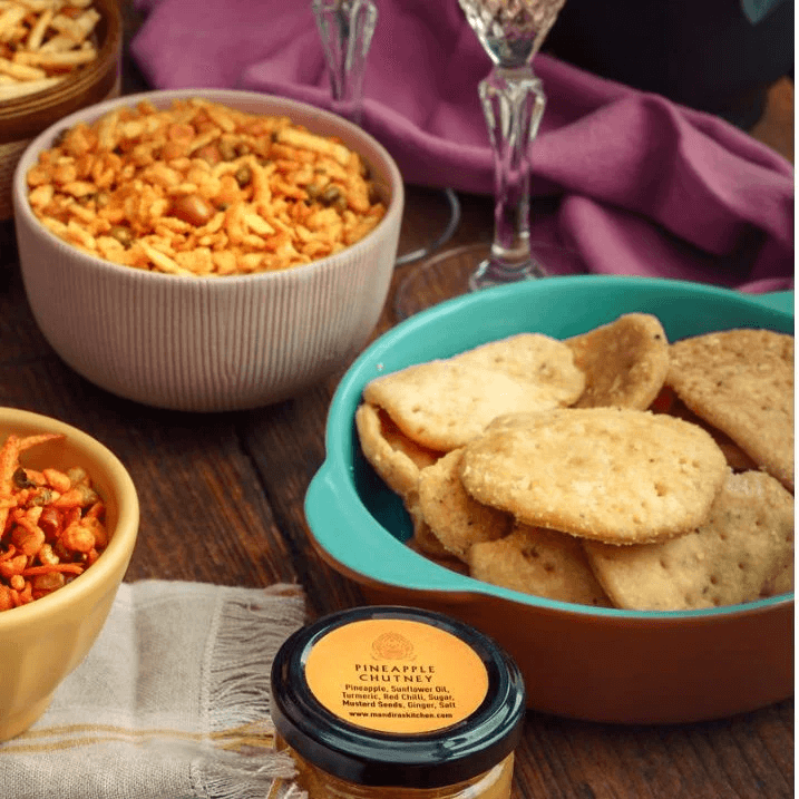 Spiced crackers from Mandira's Kitchen