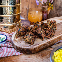Spinach and Onion Pakoras (Onion Bhajis)