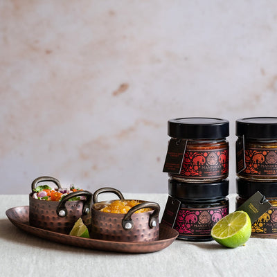 Chutney Serving Set with Chutney & Spiced Crackers