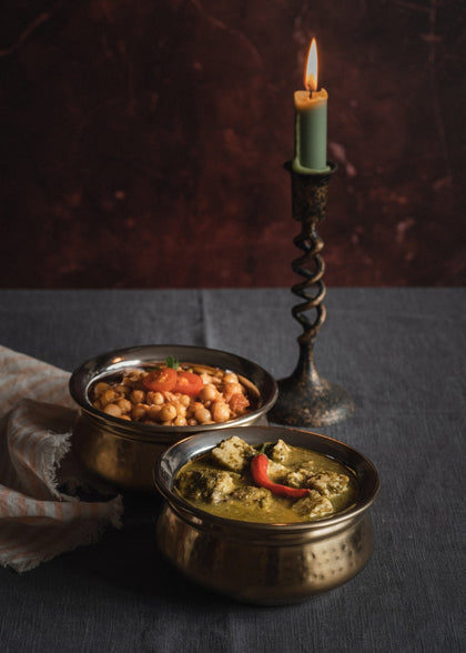 Insulated Brass Serving Dishes (set of 2) - Mandira's Kitchen